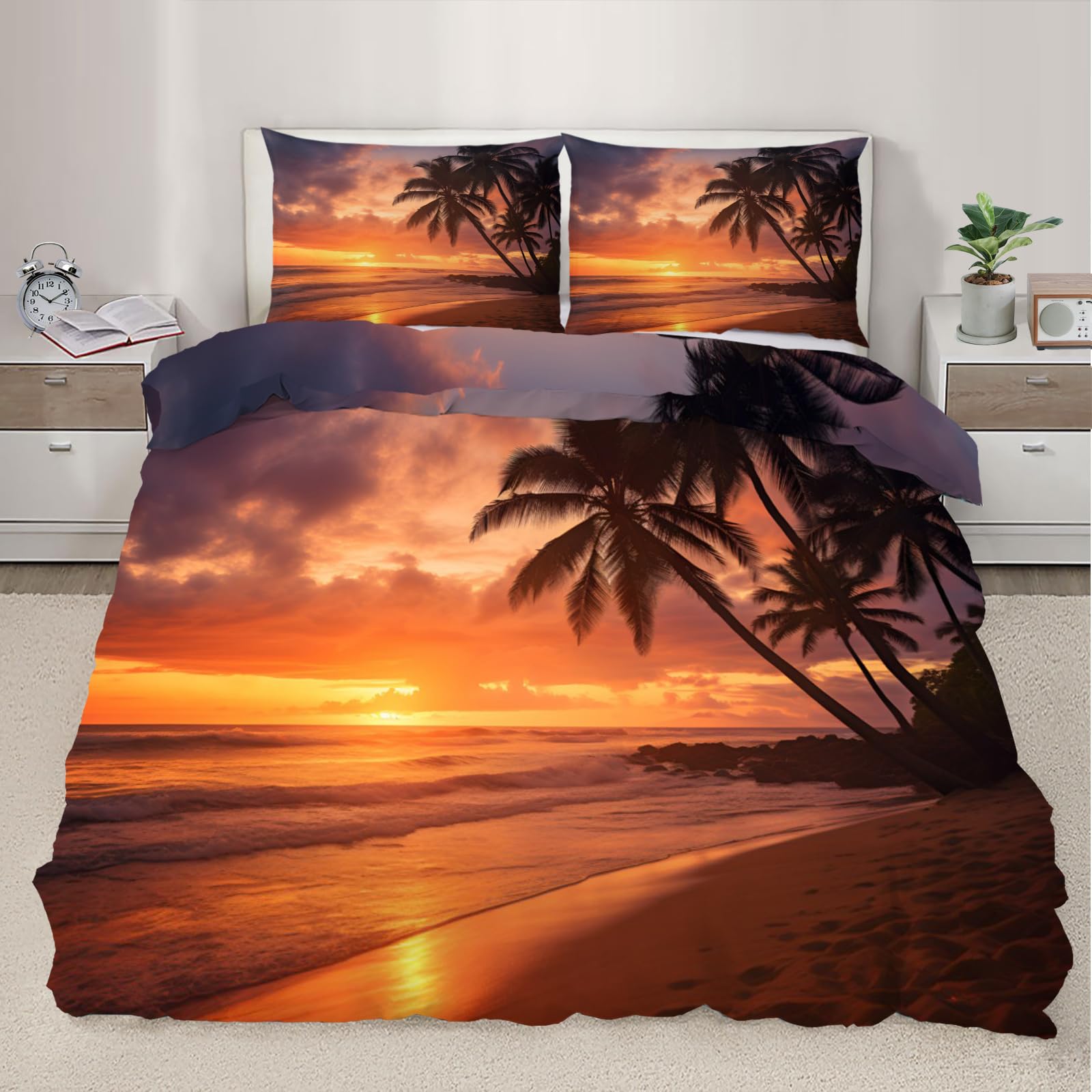 Parure de lit respirante contre la chaleur nocturne avec housse de couette 260x220