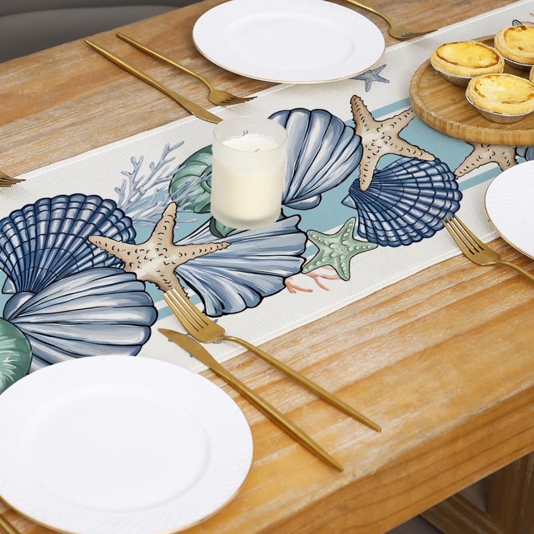 13x72 Inch Table Runner - Summer Seasonal Rustic Holiday Kitchen Decor