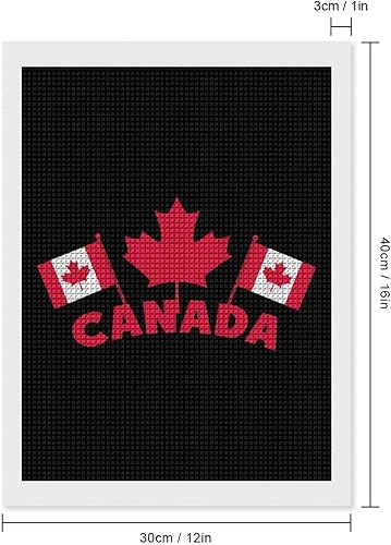 Miniatura 2 de Canada Day Flags Diamond Art Painting Kits Full Square Drill DIY Picture Art Crafts for Home Wall Decor