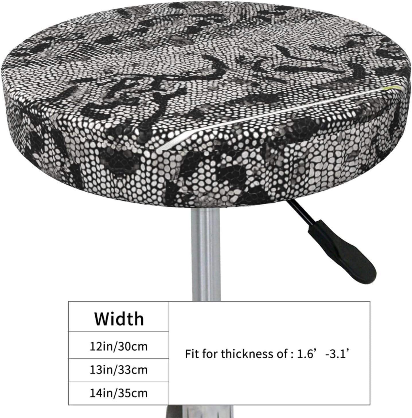 Round Bar Stool Seat Cover for Home Kitchen Dining Chair - 13 inch