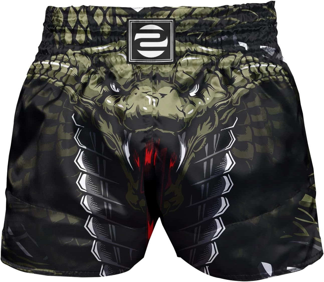 O2TEE Unisex Snake Muay Thai Shorts MMA Training Boxing Clothing Martial Arts Trunks