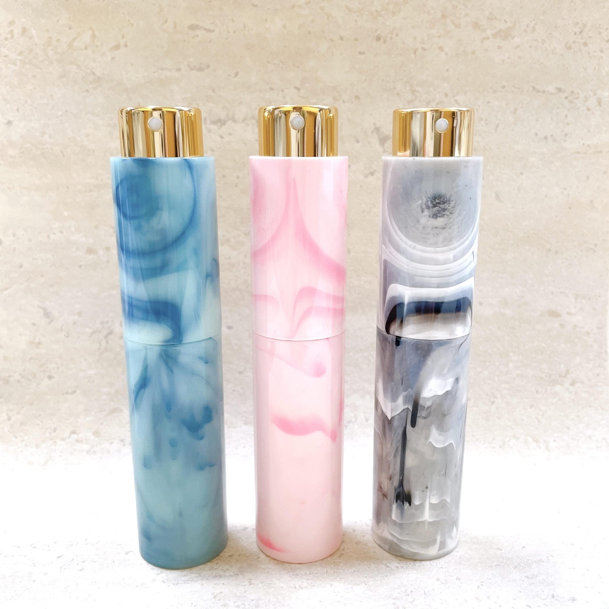 Amazon.co.jp: 【 回転式 香水 アトマイザー 】 10ml マーブル柄