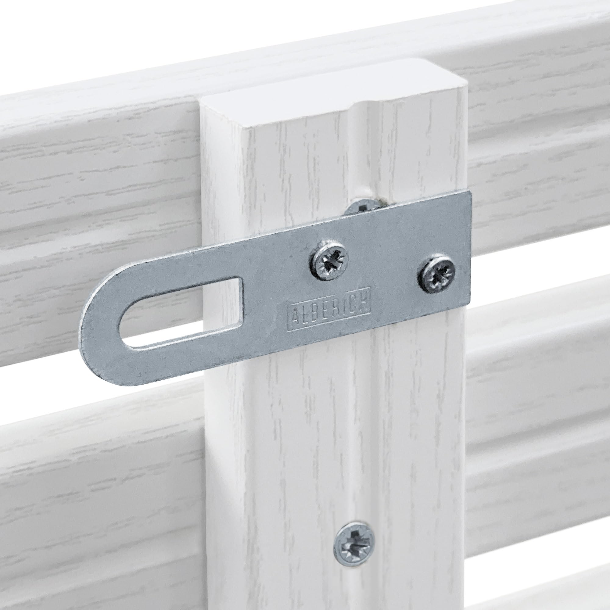 DHOME Cabecero con Estantes de Madera reciclada DM con Patas Colgante Pared Estilo Palet Cama Vintage Nordico Herrajes incluidos (Estilo Japones, Blanco Madera, 135cm)