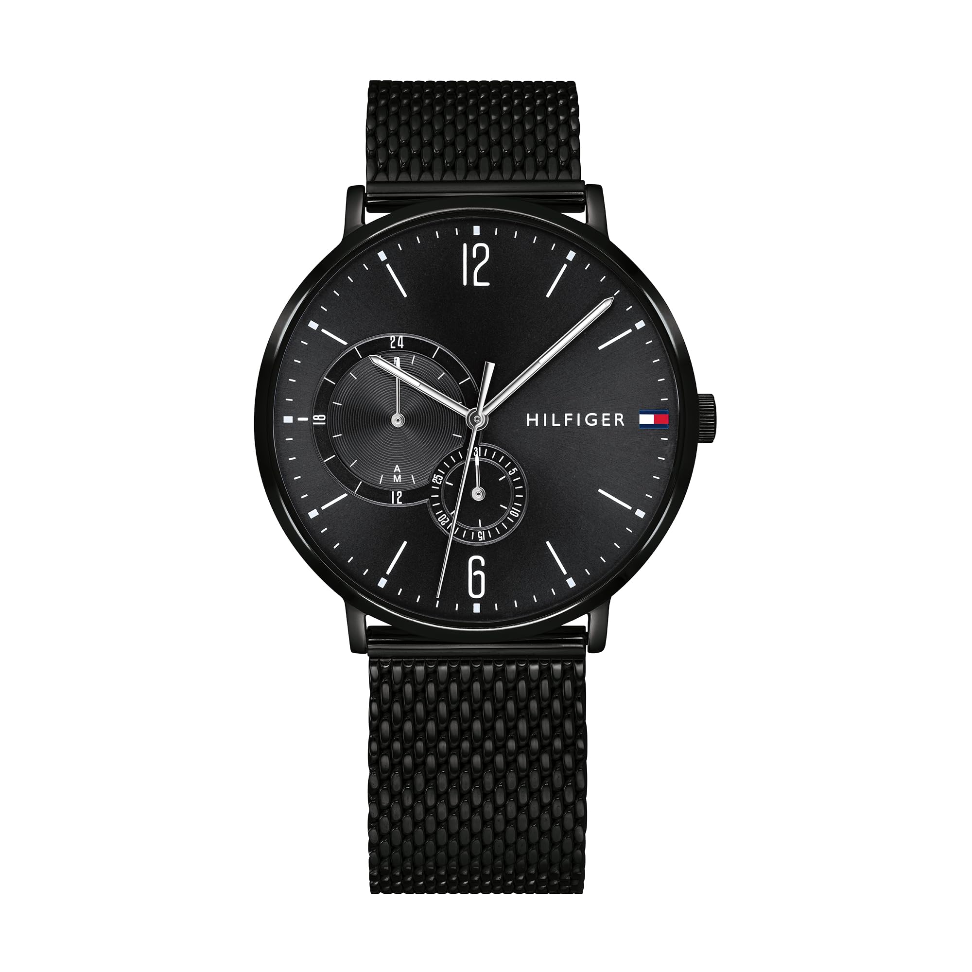 Tommy Hilfiger BROOKLYN Men Watch, Analog BLACK / BLACK