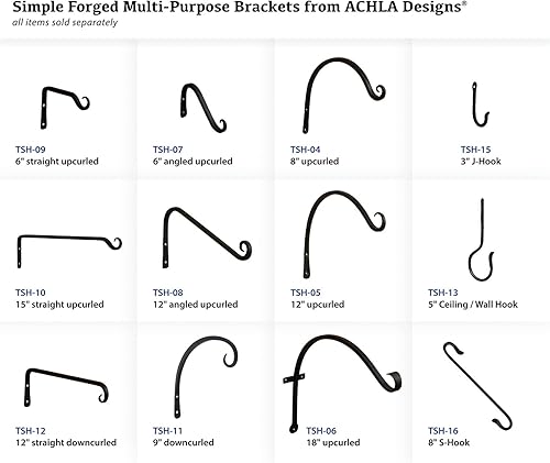 Miniatura 4 de Achla diseños tsh-12Straight Curved Down Soporte 305cm