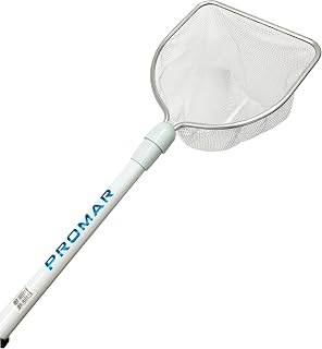 Promar LN-411 Deluxe Bait Well Net: 8x9 Inch Hoop, 20 Inch Floating Handle, ProTec Ace Nylon Mesh for Fishing