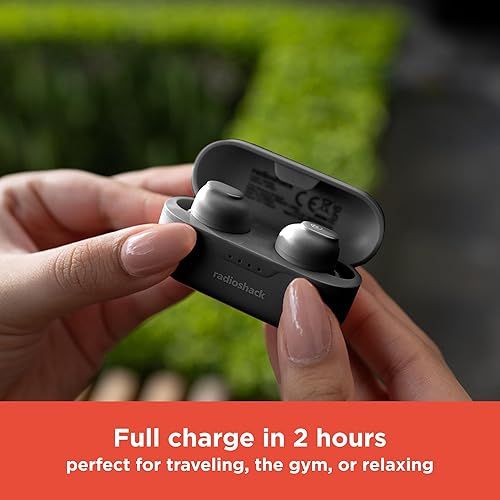 Miniatura 5 de RadioShack High Performance Wireless Headphones, Active Noise Cancelling Earbuds, IPX5 Water Resistant Bluetooth Headphones with 400MAH Battery