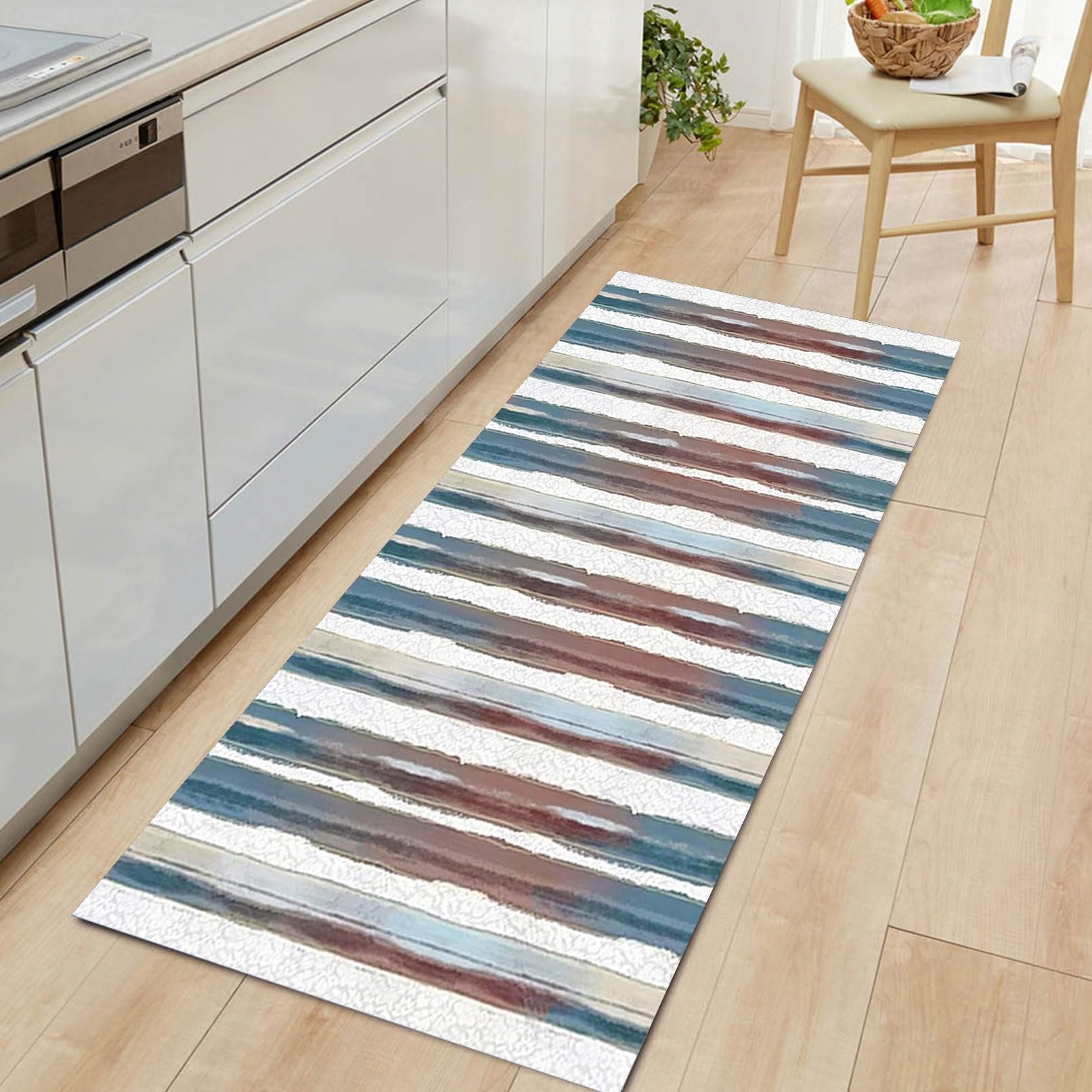 Alfombra antideslizante absorbente de 40x180cm lavable y duradera para el baño o la cocina