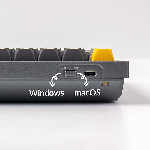 Miniatura 8 de Keychron Q1 75% Layout RGB Teclado mecánico personalizado con cable intercambiable en caliente, macro programable QMKVIA con interruptor azul