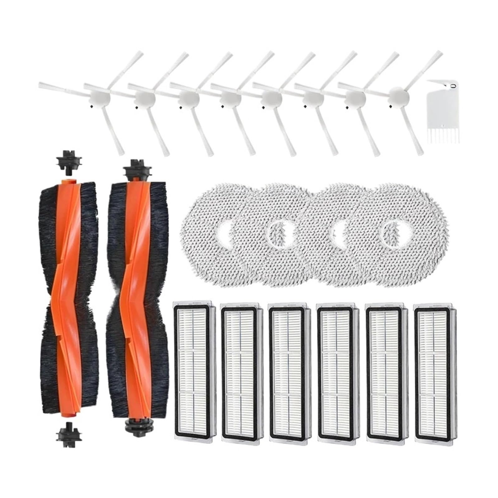 Filtry szczotek bocznych, pasujące do robota odkurzającego Dreame L10S Ultra L10 Ultra/Xiaomi X10+, główne nakładki na mopa, części zamienne Głowica szczoteczki robota próżniowego
