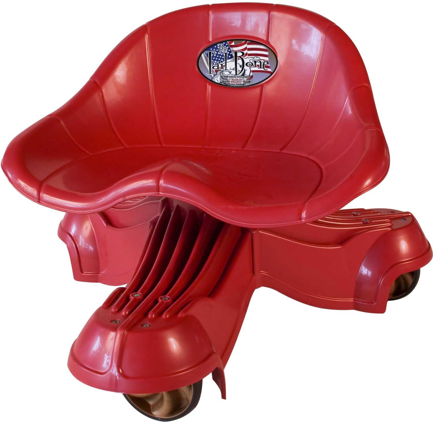 The Bone BH5031 The Tail Bone Mechanic Seat (Bonecreeper - 350 Lbs., Blackhawk (Red))