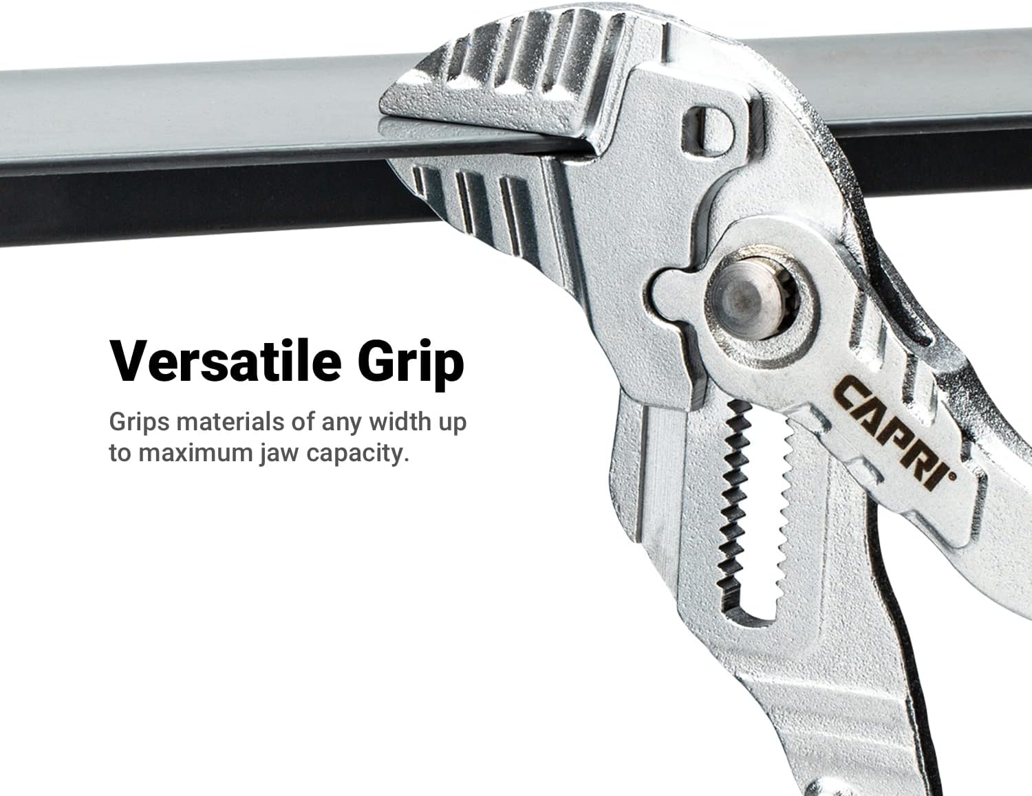 Capri Tools 7 in. Pliers Wrench, Smooth Parallel Jaws with Soft Grip Non-Slip Handle