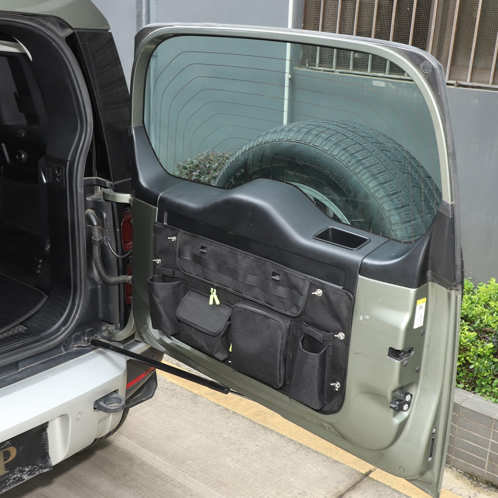 Auto Hecktür Hängetasche, Kofferraum Organizer Kompatibel mit Land Rover Defender ab 2020 | 1 Stück | Praktische Aufbewahrung, platzsparend | passgenau für Innenausstattung