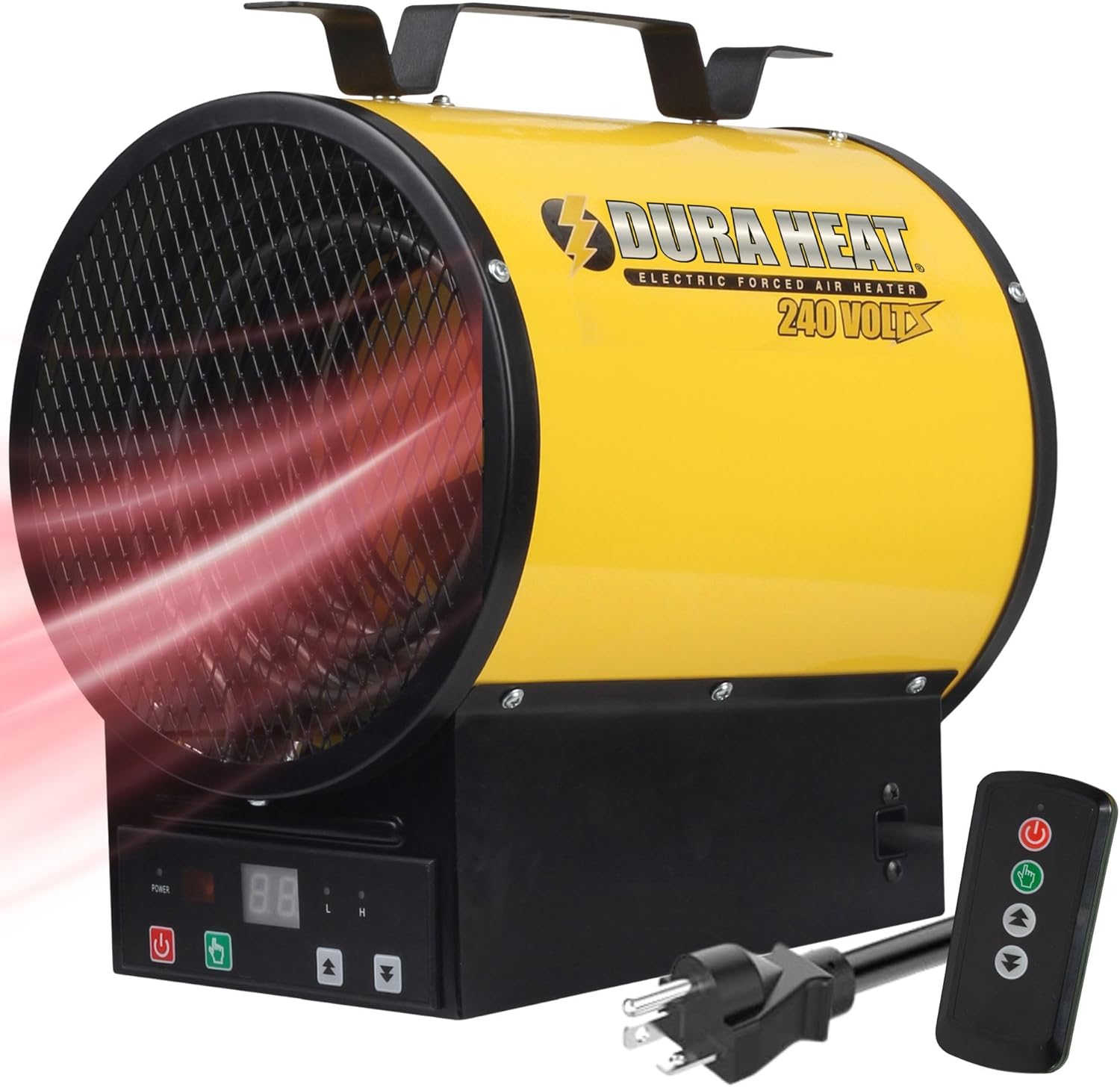 Dura Heat EUH4000R Electric Forced Air Heater with Remote Control 12,800 Btu