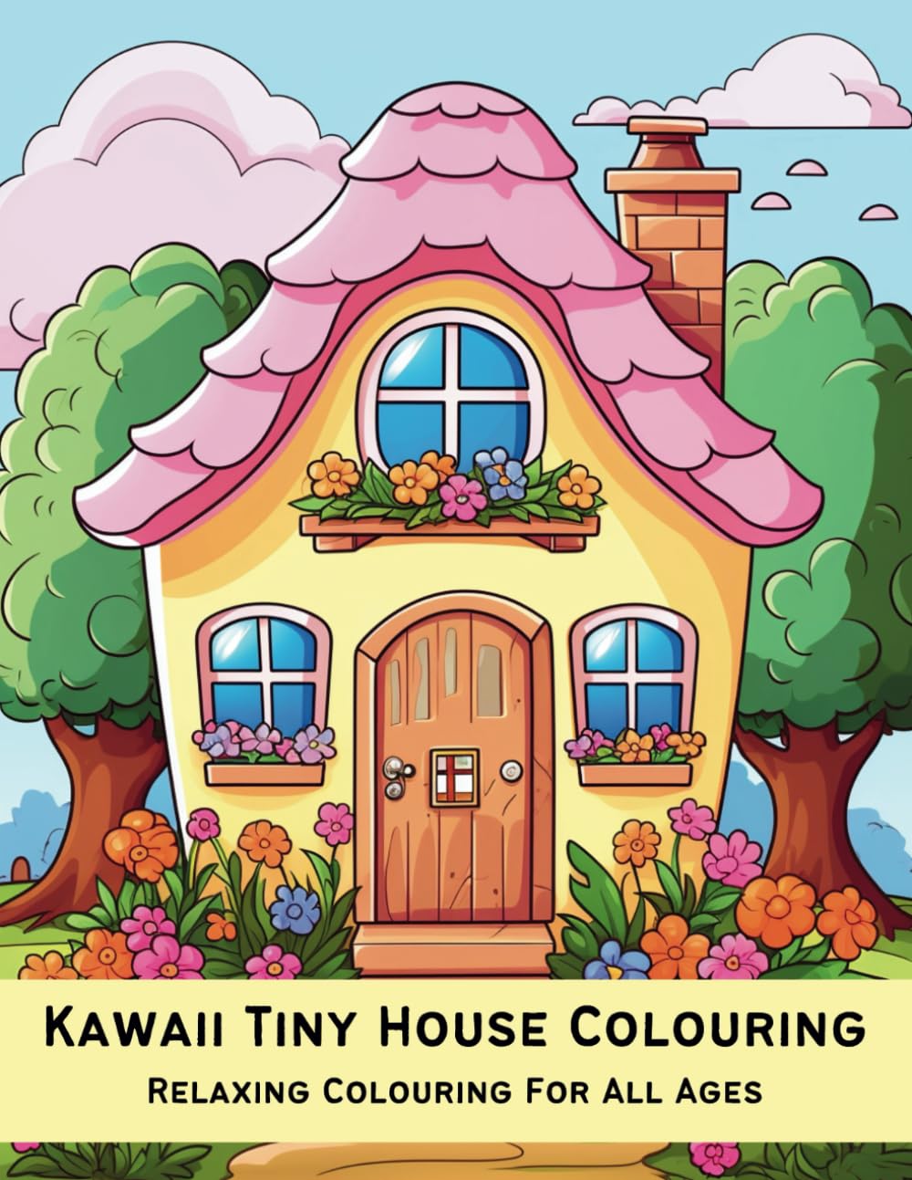 Kawaii Tiny House Colouring: Escape into a world of the cutest tiny houses