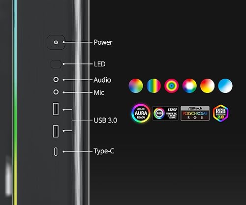 Miniatura 5 de MONTECH King 95 PRO - Funda para juegos de PC de doble cámara ATX Mid-Tower, alto flujo de aire, paneles sin herramientas, frontal de vidrio