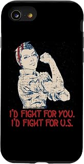 iPhone SE (2020) / 7 / 8 I'd Fight for U.S. Patriotic American Patriotism USA Case