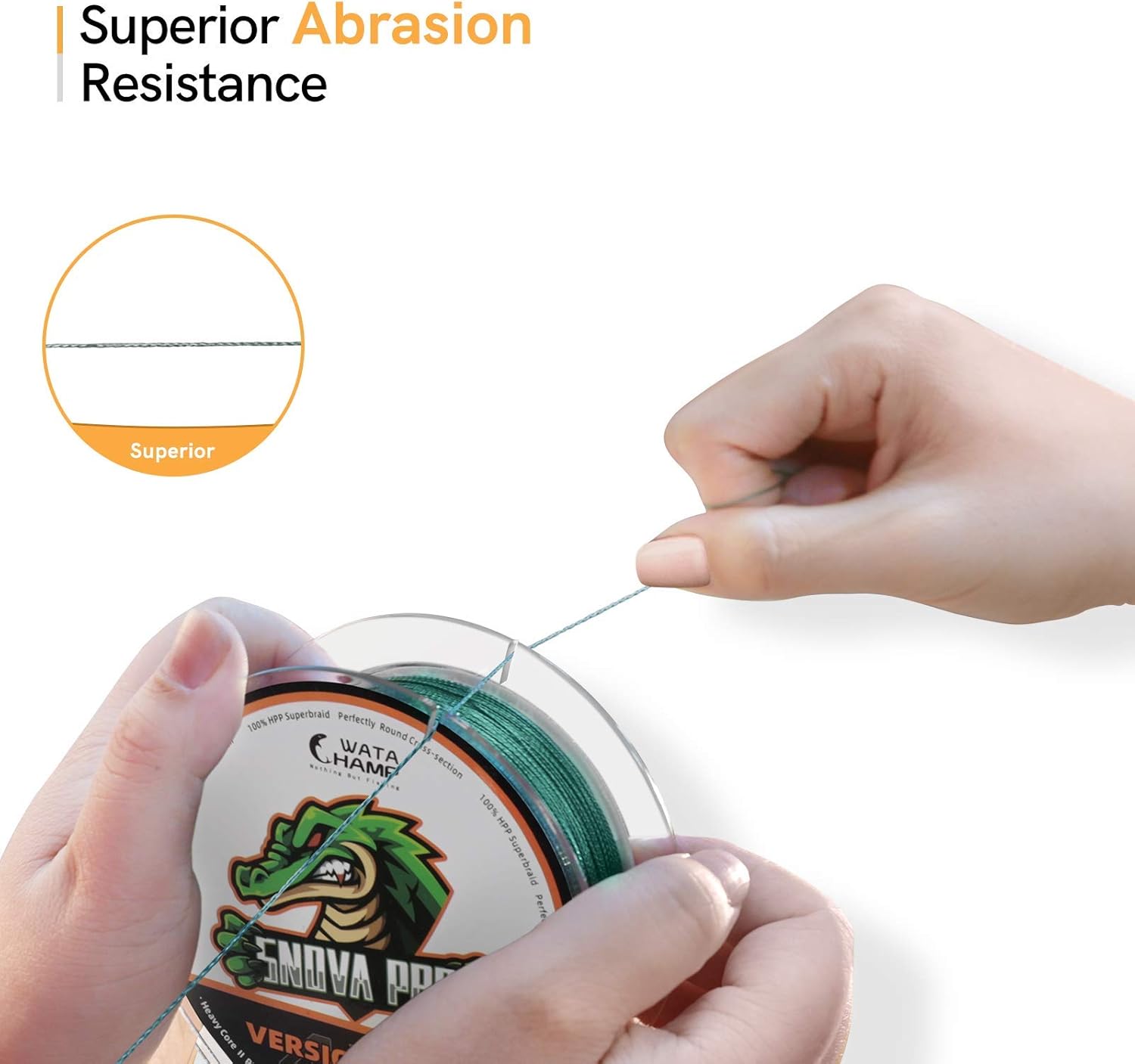 WataChamp Snova Pro Braided Fishing Line 6lb-100lb Incredible Superline Abrasion Resistant Braided Lines Super Strong High Performance : Sports & Outdoors