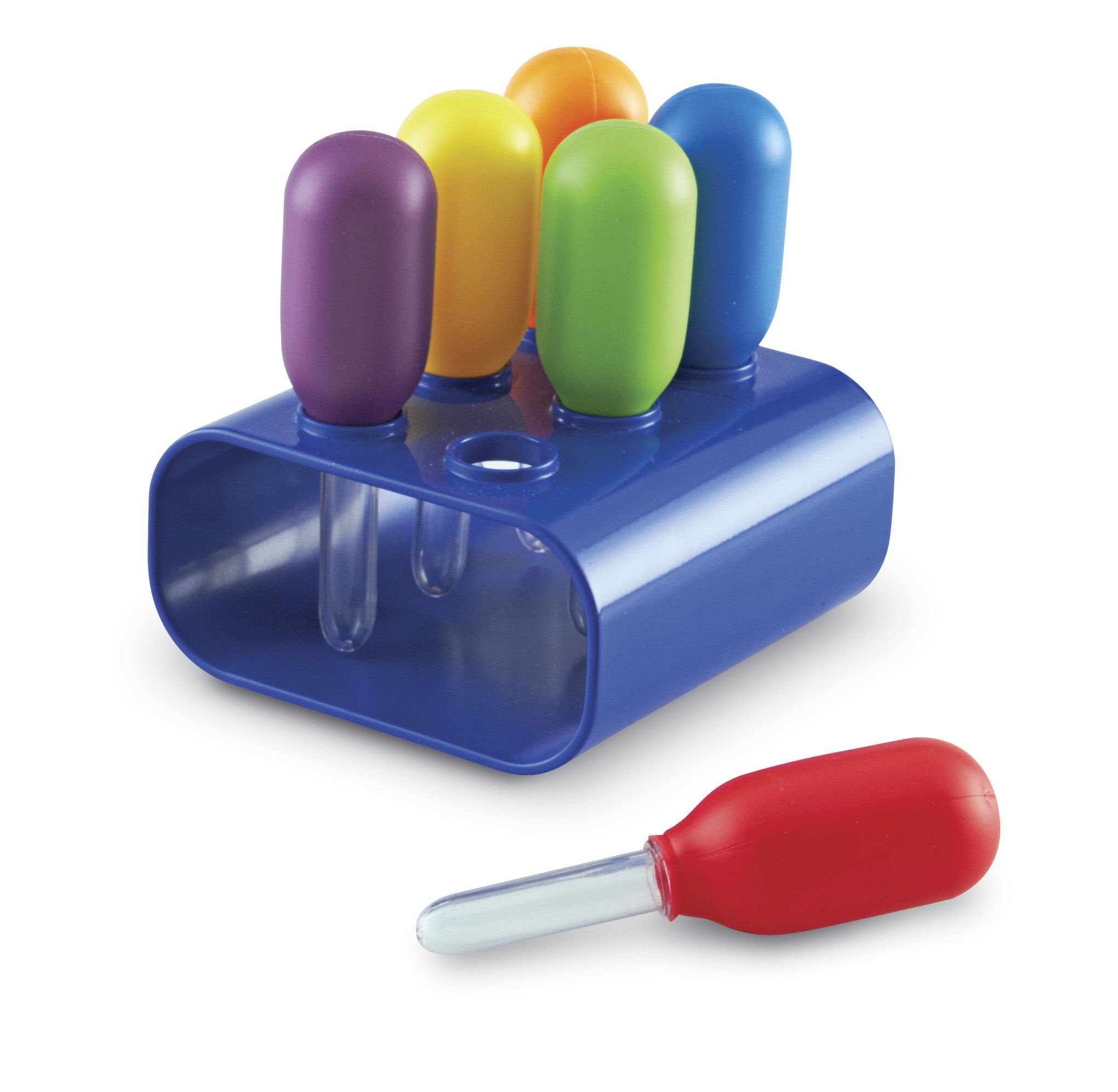 Learning Resources Compte-Gouttes Géants – Pipettes Montessori avec Support – Jeu Sensoriel Motricité Fine – Dès 3 Ans