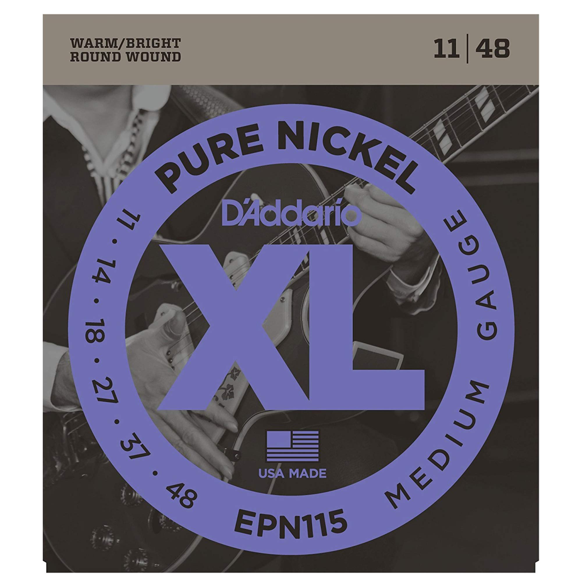 D 'Addario cuerdas para guitarra |, 3 unidades | epn115 Pure níquel eléctrico
