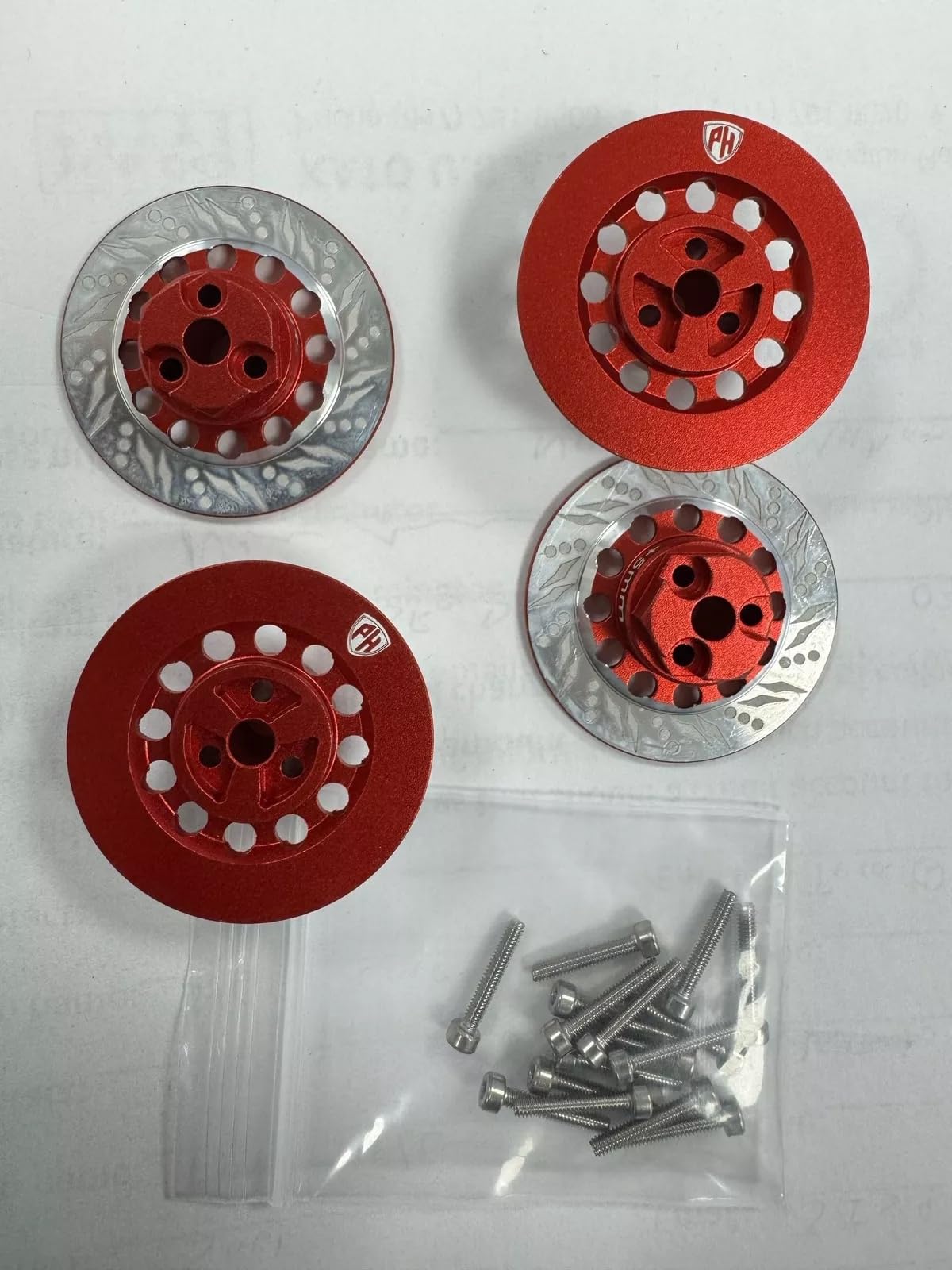 Powerhobby Aluminum Wheel Hub Red for Kyosho Fazer MK2