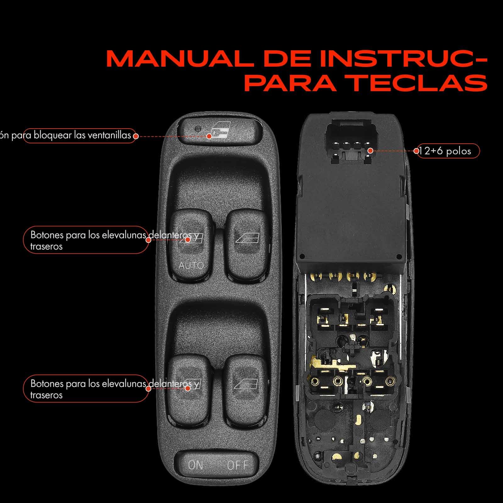 Frankberg Interruptor del regulador de la ventana delantera izquierda
