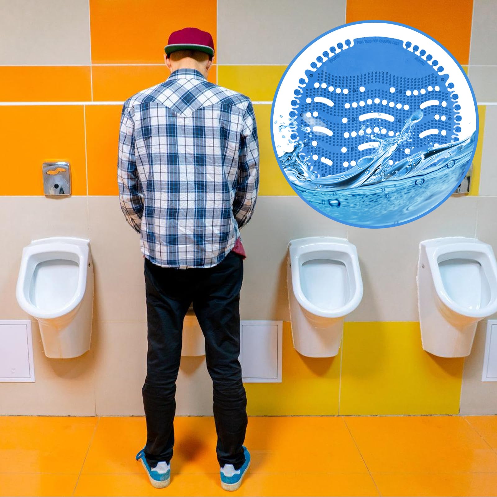Urinalsieb, 16 Stück Urinalsieb Mit Duft (Ozean), Frischewirkung Pissoirsieb, Desodorierungsmittel Für Urinalsiebe, Urinal Einleger Matte, Pissoirsieb Spritzschutz Für Alle Gewerblichen Orte Wohnungen