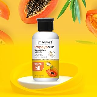 Sunscreen - SPF 50 PA++ Advanced Pro Formula Papaya Sunscreen No White Cast, All Skin Type (100 ml)