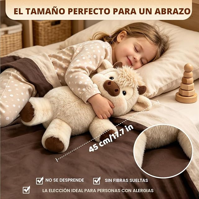 Foto 2 de 8 de Funnity Peluche Vaca Que Corre 45 cm, Vaquita de Peluche Suave y Adorable