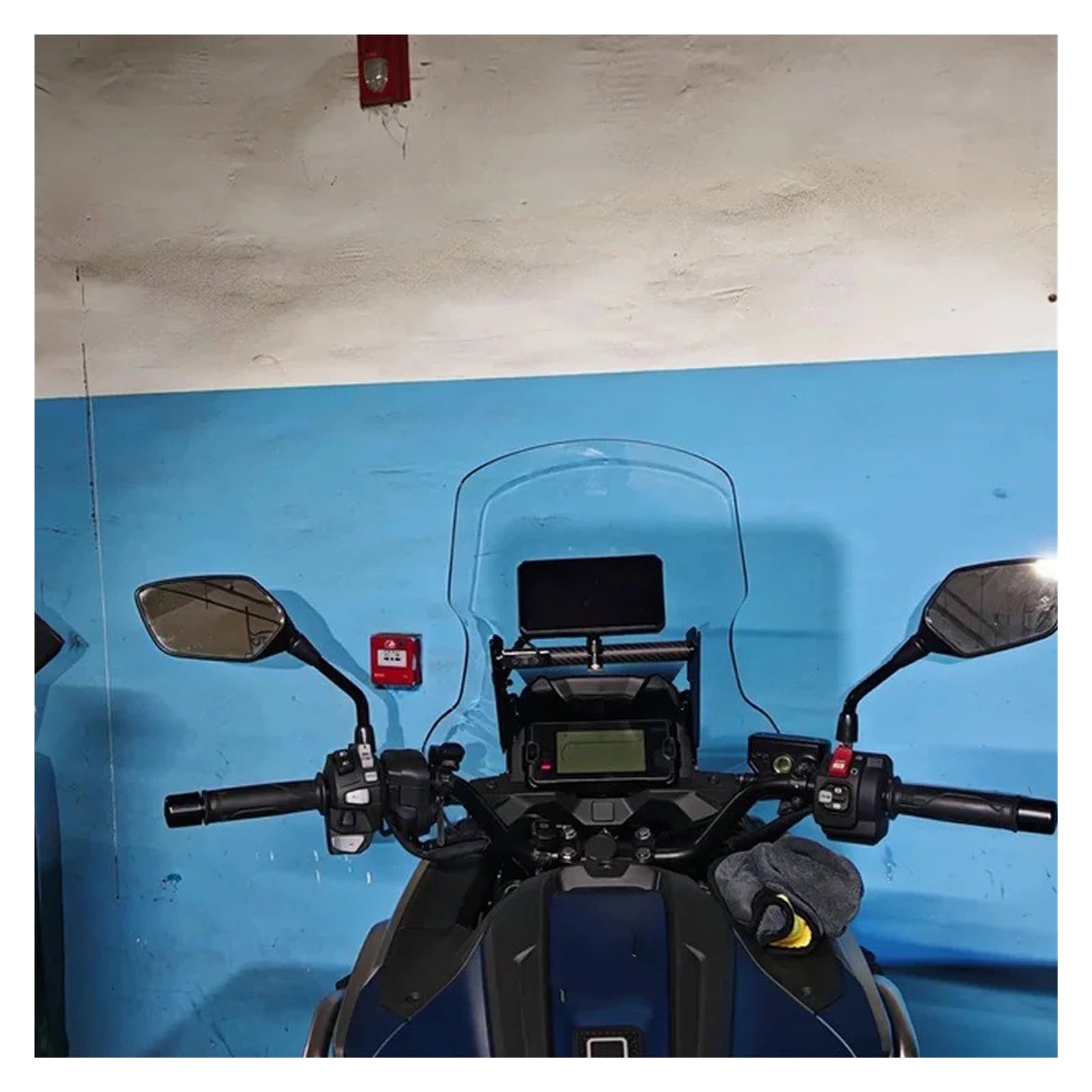 Windschild Für NC 750X NC750 X 2025 + Windschutzscheibe Motorrad Höhe Anhebung Frontscheibe Zubehör(58cm Transparent)