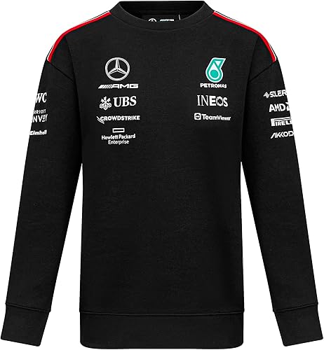 Mercedes AMG Petronas Formula One Team - Sudadera para mujer 2023 Team - Negro - Talla XS, Negro -