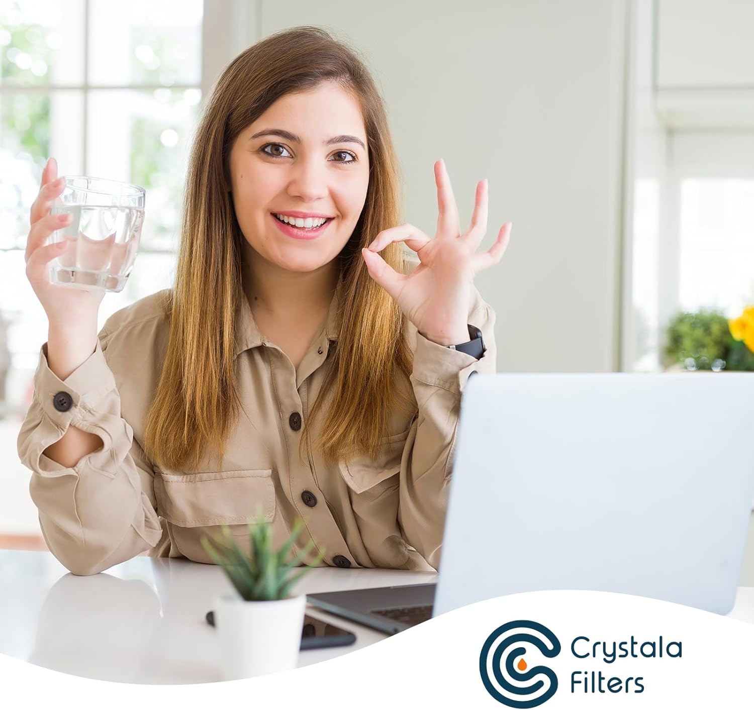 Woman Smiling and Recommending a Product