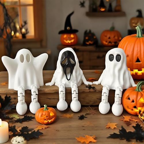 Halloween Horror Ghost Statues - Mini Resin Decorations | Indoor