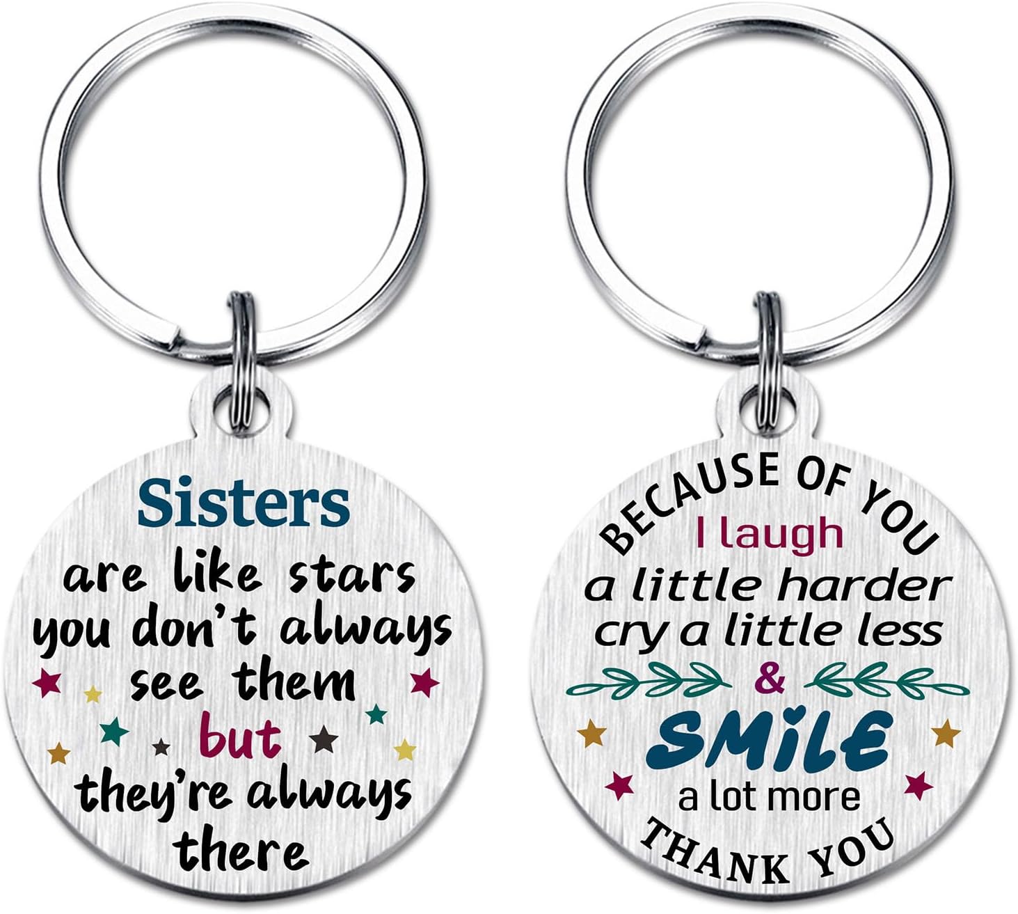 Sister Keychain Gifts - Best Sister Birthday Presents