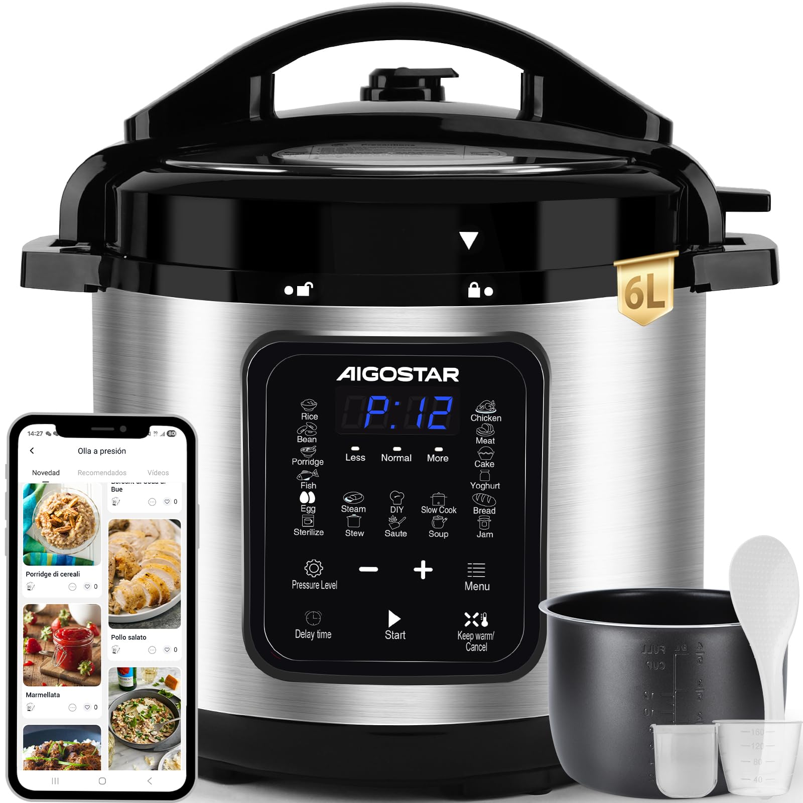 Instant Pot Multicooker XL 7.1L 7-in-1 Smart Cooker – pentola a pressione — immagine 16 di 16