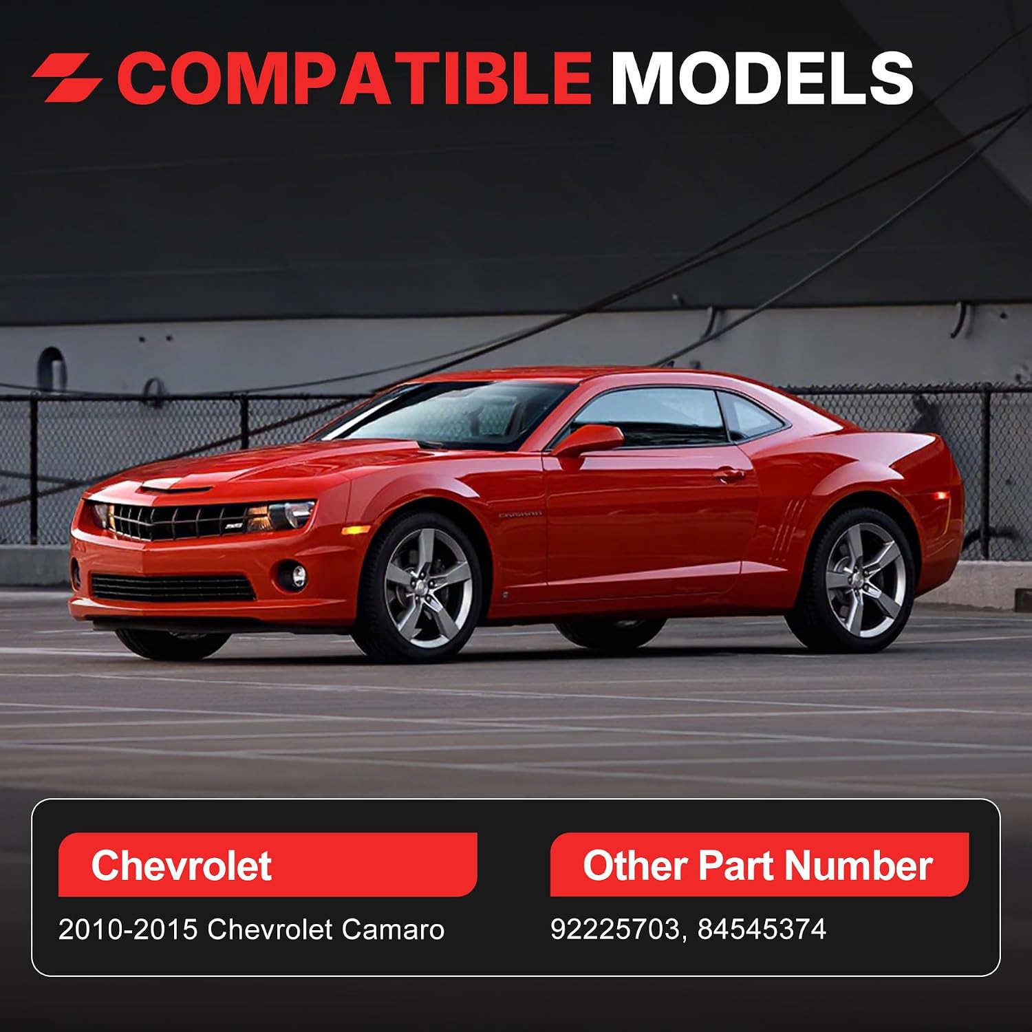 84545374 Power Mirror Switch Compatible with Chevrolet Camaro 2010-2015 Left Driver Side Door Control Replacement 92225703