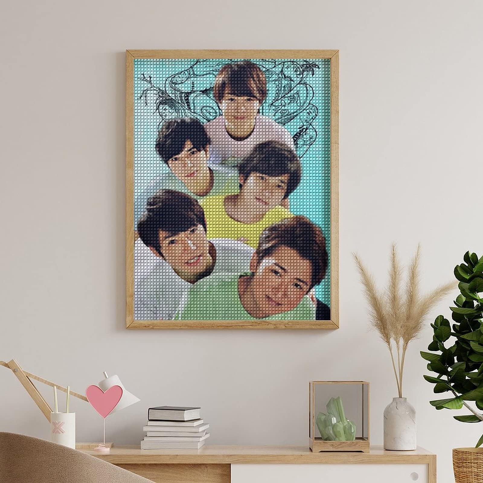 Amazon | 嵐 ダイヤモンドアート 芸術品 装飾 DIY 手芸 キット