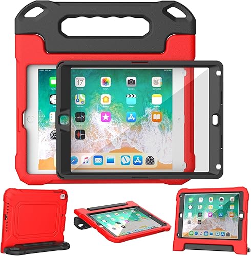 YIHE - Funda para iPad de 9.7 pulgadas con protector de pantalla, mango a prueba de golpes, funda convertible con soporte para iPad 9.7 65