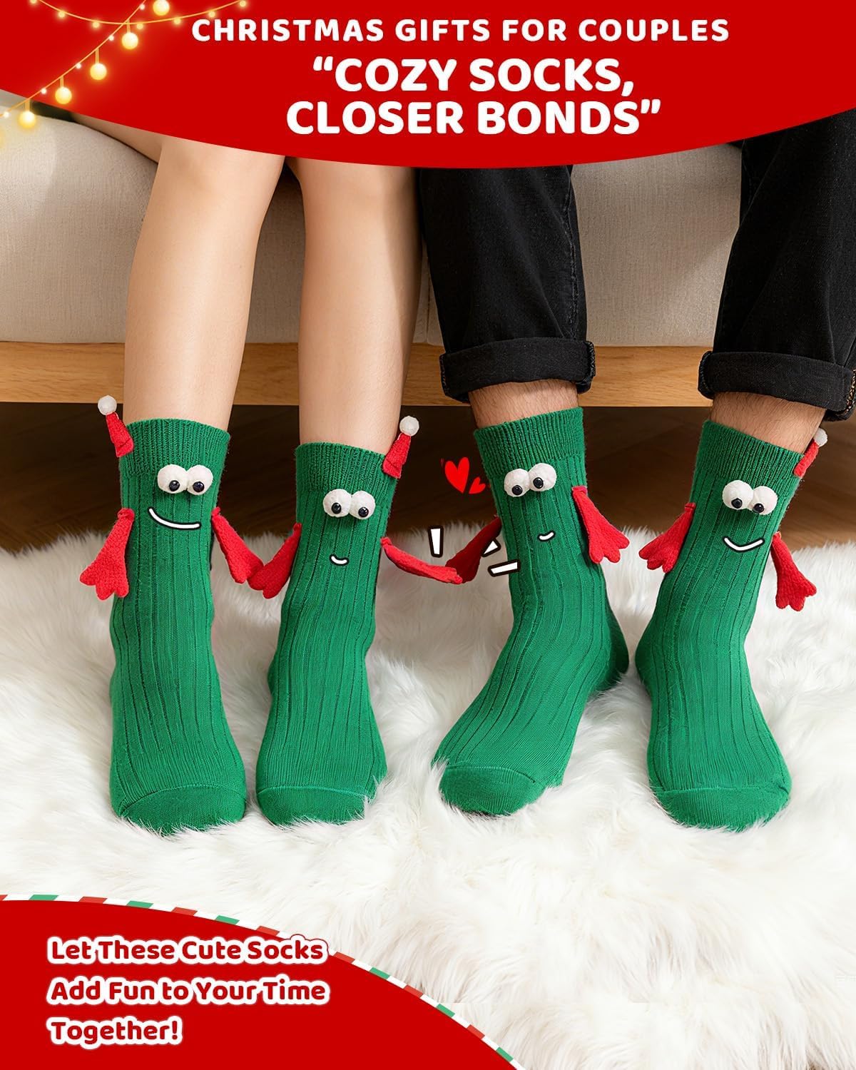 Funny Christmas Socks, Stocking Stuffers for Teens, White Elephant Gifts for Adults Teen Boys Girls Bestie - Image 7
