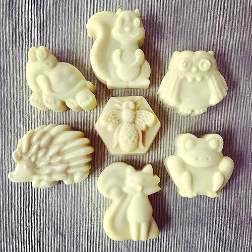 Miniatura 6 de Molde de silicona para hornear de animales de safari, bosque y bosque, para hornear, rana, zoológico, zorro, tortuga, erizo, búho, ardilla,