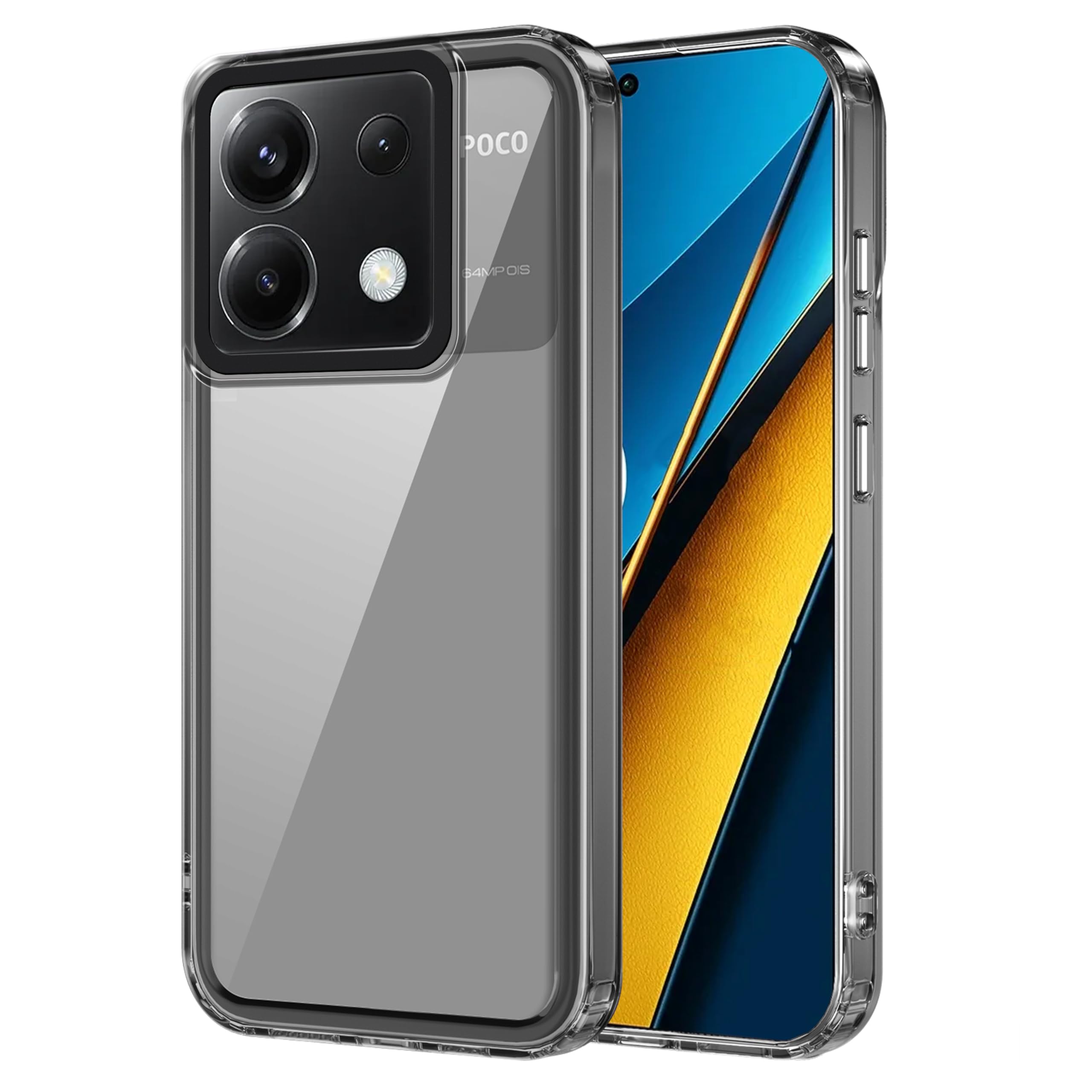 Zapcase Back Case Cover for Poco X6 5G | Compatible for Poco X6 5G Back Case Cover | Case Cover with Camera Protection | (TPU + PC | Translucent Black) (B0CSP7KKRP) Amazon Price History, Amazon Price Tracker