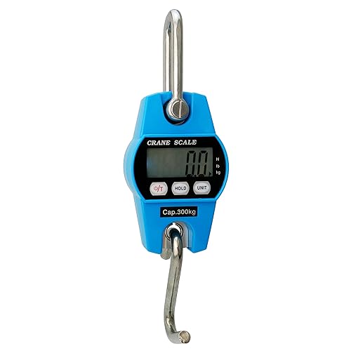 Báscula digital de grúa de 661.4 lbs660 libras, 440.9 lbs440 libras con mini báscula colgante LED de mano para garaje, granja, caza, pesca, etc.