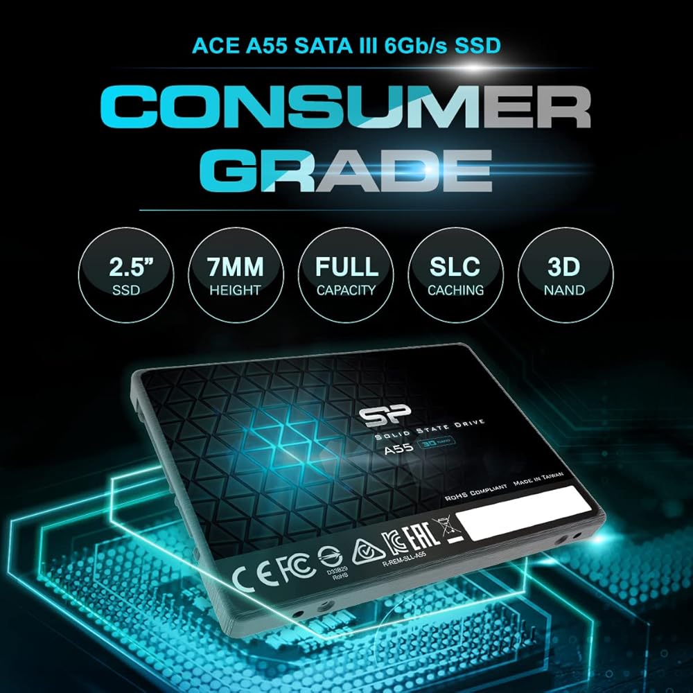 Silicon Power 1TB SATA III 6Gb/s, 3D NAND 2.5" Internal Solid State Drive thumbnail 3