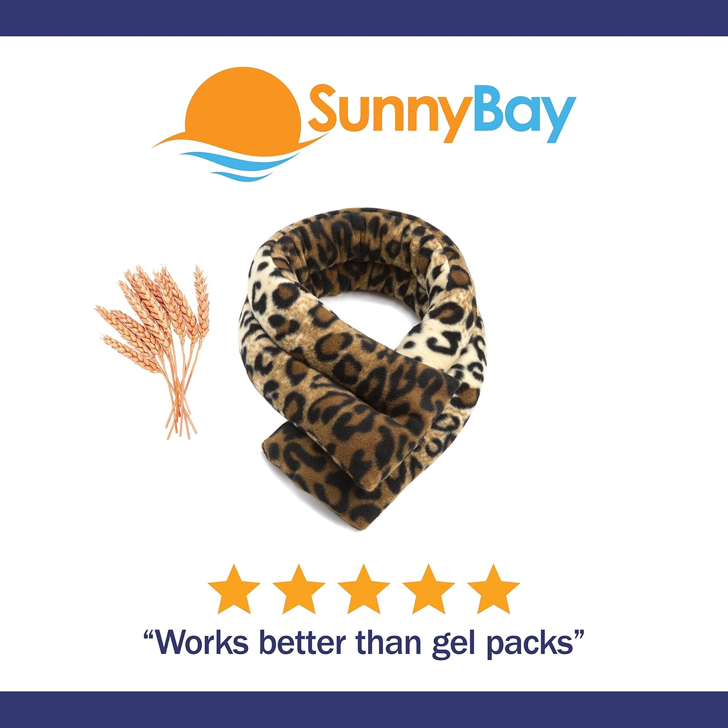 Bеѕt Dеаl Chеар 🛒 SunnyBay Microwavable Neck Heating Pad - Moist Heat Wrap for Pain Relief - Microwave Heating Pad for Neck and Shoulders - Bean Bag Neck Wrap Heating Pad Microwavable - Heated Neck Pillow (Leopard)