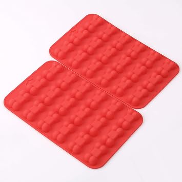 Bone Shaped Silicone Moulds, 18 Cavity, Food Grade, BPA Free, for Chocolate, Candy, Cake, Pudding, Jelly, Dog Treats. 4 Pcs