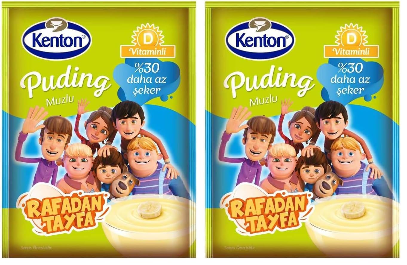 Kenton Puding D Vitaminli Şekeri Azaltılmış Muzlu 100g 2li paket