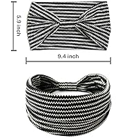 Vista 46 de IVARYSS Wide Headbands for Women, Solid Knotted Head Wraps Turbans, Large African Style Head Bands Hair Accessories, 6 Pack