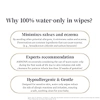 Vista 8 de Blissmile 100% Water & Cotton Wet Wipes Travel Size - Individually Wrapped - Fragrance & Preservative-Free for Baby, Women & Sensitive Skin - Gentle
