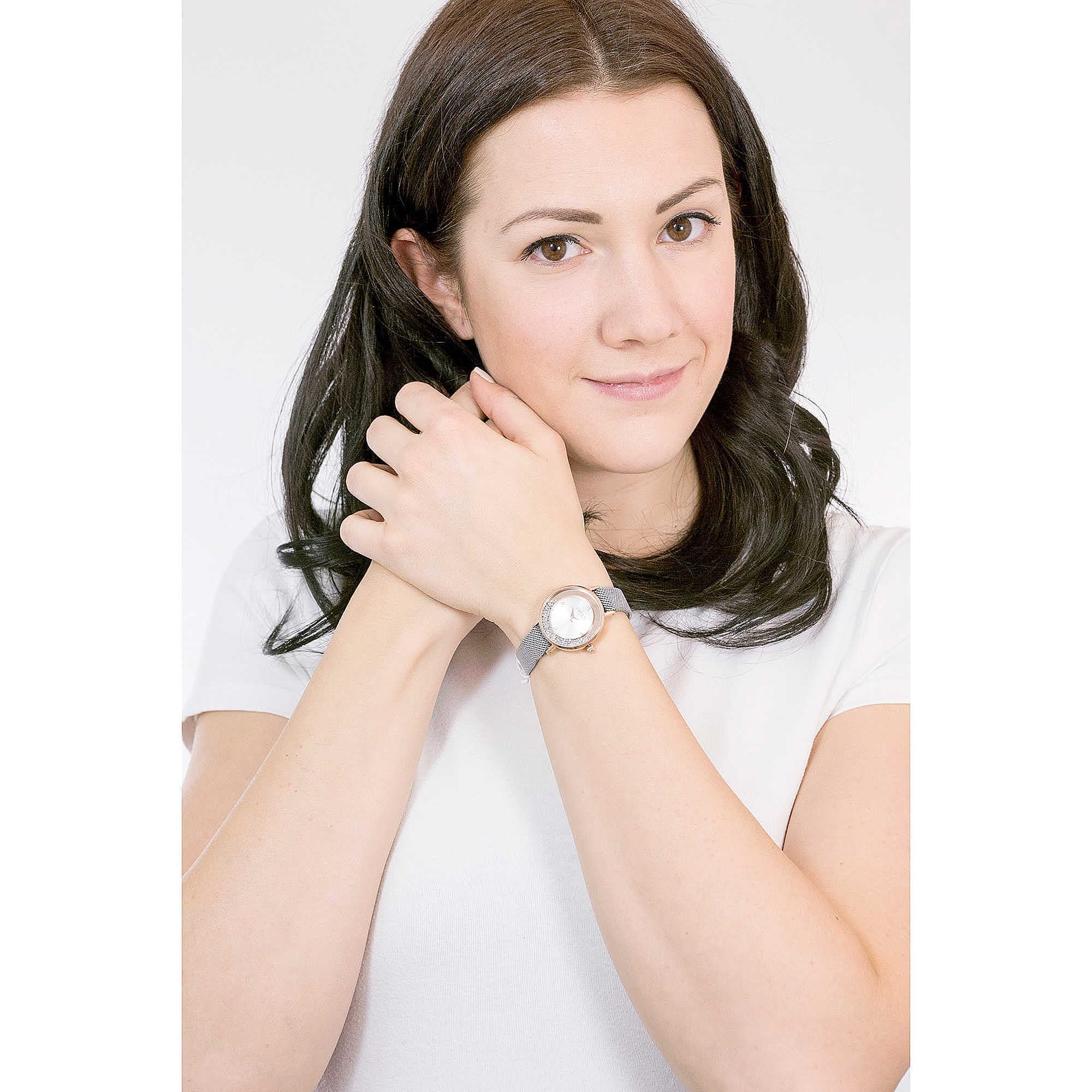 Liu Jo Mini Dancing Slim TLJ1695 Montre-Bracelet pour Femme de Couleur argentée avec Bracelet en Acier Inoxydable, diamètre du boîtier : 29 mm
