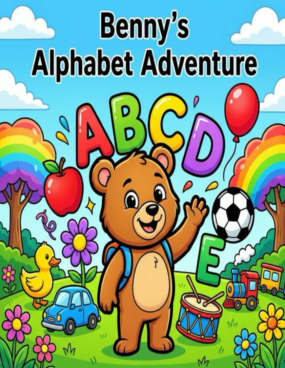 Benny's Alphabet Adventure: Alphabet Coloring Book for Preschool Kids Ages 3-6